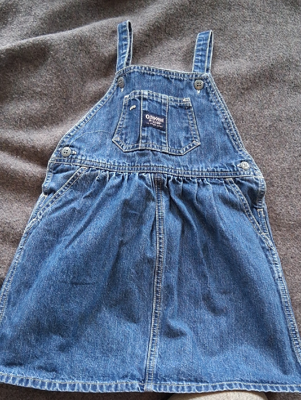 OshKosh Girls Jean Bib Dress